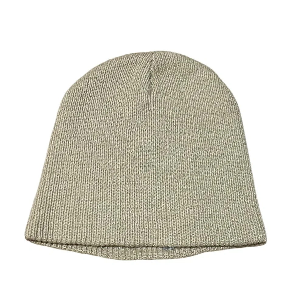 A**holes Live Forever Beanie Hat Beige Knit Cuffed Streetwear Unisex Cap - Picture 2 of 2